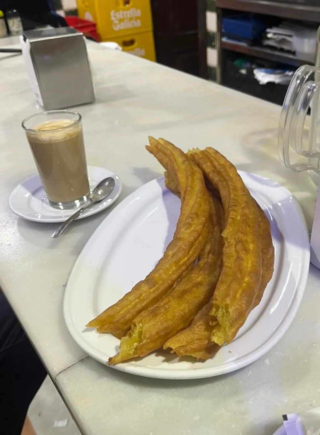 Porras con café